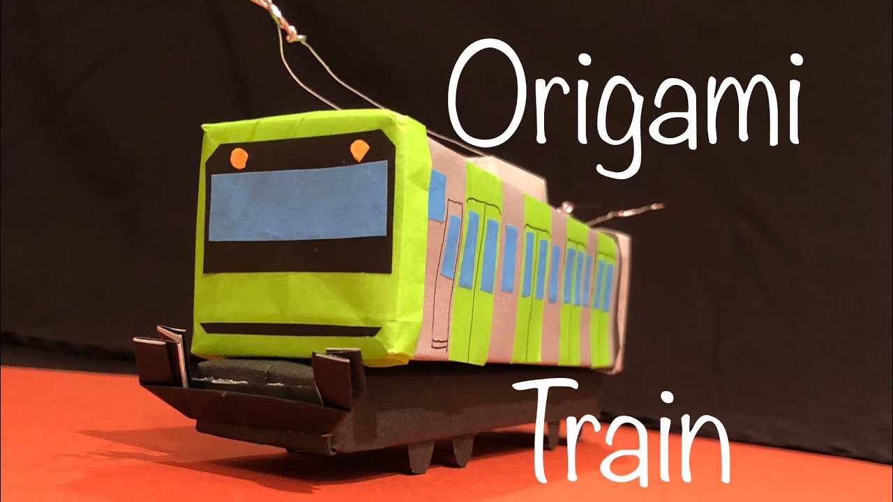 Origami Train Yamanote Line Japan 折り紙 電車 山手線 Origami Anytime 折り紙モンスター
