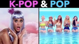 K-POP SONGS SIMILAR TO ENGLISH POP SONGS! (PART 2) - Best K-Pop Cover and Remake Songs