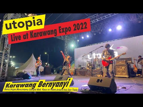 UTOPIA Band  -  LIVE! at karawang expo 2022. #utopiaband #utopia #live #pekanrayakarawang #karawang