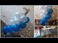 ديكور عيد ميلاد عمود البالونات بطريقه سهله/  how to make a  balloon column