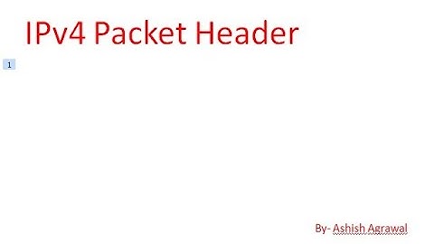 IPv4 Packet Header