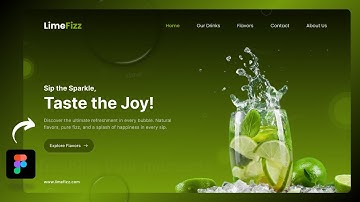 Figma Design Tutorial: Soft Drink Website Design In Figma | UI/UX Design | Figma Design