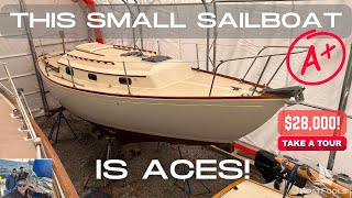 This Small SAILBOAT is ACES! A Sea Sprite 28 PROFESSIONALLY REFIT and ready to go at $28k! FULL TOUR