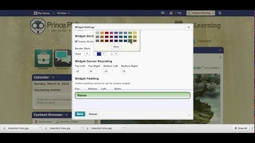 Styling a Widget in D2L