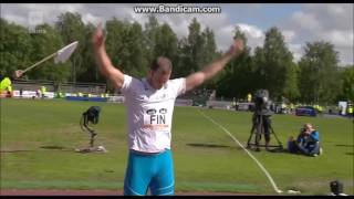 Men's Javelin Tero Pitkämäki   88 27m !| Vaasa European Team Championships 2017