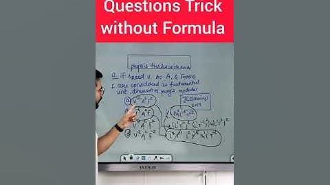 dimensions formula questions short tricks for JEE NEET  | physics tricks by ssp sir