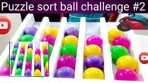Puzzle sort ball game challenge( 2)🏃‍♂️🏃‍♂️solve quickly 👌