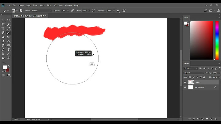 Hướng dẫn phóng to kích cỡ brush trong photoshop cs6