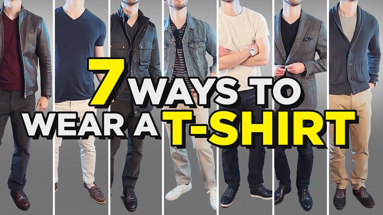 7 NEW Ways To Style A T-Shirt (In 120 Seconds) - YouTube