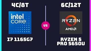 Intel Core I7 1165G7 Vs Amd Ryzen 5 Pro 5650U Cpu Comparison