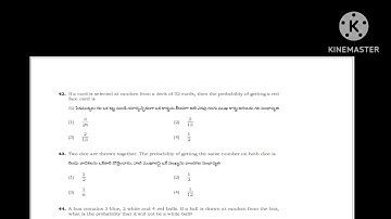 AP POLYCET 2025-MATHRMATICS -PROBABILITY-IMPORTANT QUESTIONS