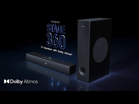 Creative Stage 360 2.1 Soundbar with Dolby Atmos®