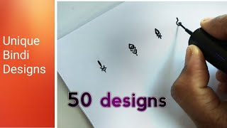 Beautiful & Stylish Bindi Designs Design Using Eyeliner Design Bindi Designs