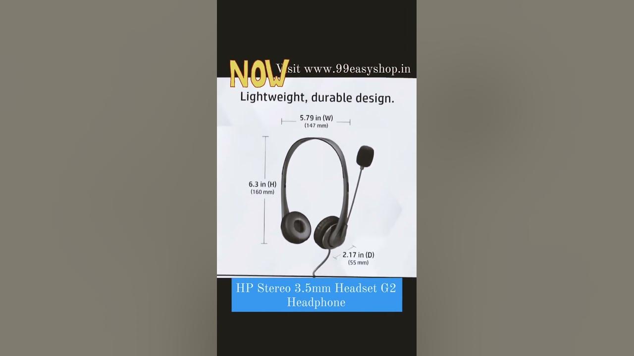 #hp #shorts 3.5mm G2 on Headset YouTube #headphones Headphone off HP 👌13% 🎧Visit - www.99easyshop.in Stereo