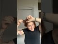 beautiful lady self headshave home...