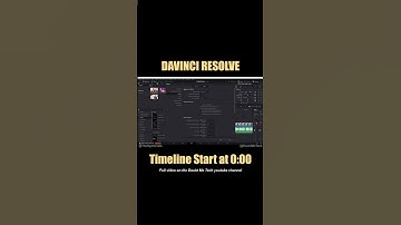 Set Timeline Timecode to Start at 0:00 (Zero) [ DaVinci Resolve Tutorial ]
