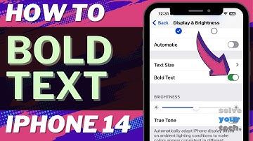 How to Bold Text on iPhone 14