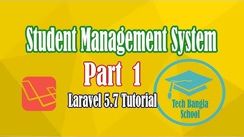 Student Management System Laravel Project setup Part 1 - Laravel 5.7 Live Project | Coding Xpress