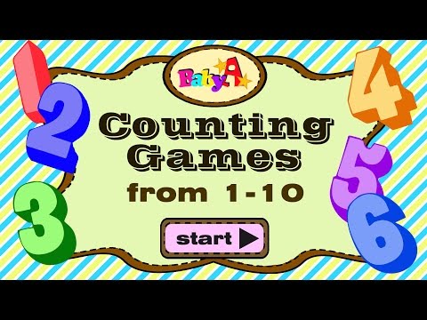 Counting games | Counting numbers from 1-10 by BabyA Nursery Channel