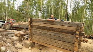 Building my Off Grid Finnish Sauna: Walls