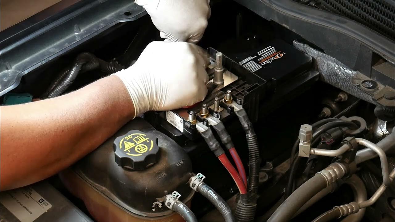 How to replace a 2014- 2018 GMC Sierra Battery - YouTube