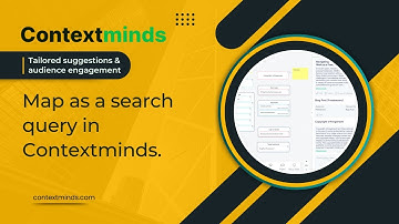 Using your map as a search query in Contextminds