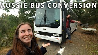 WE GOT A BUS To Convert Into Our Home \\ Bus conversion to tiny home Australia Ep 1