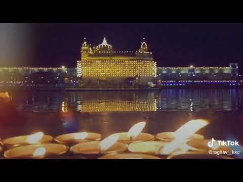 Beautiful golden temple diwali status