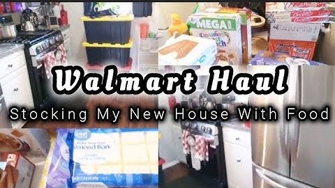 WALMART GROCERY HAUL| FEEDING MY FAMILY OF 4| STOCKING MY NEW HOME WITH FOOD #groceryhaul #walmart