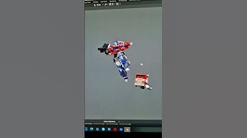 Live action Optimus Prime G1 pose. I finally made the rig ❤️ #blender #3danimation #transformers