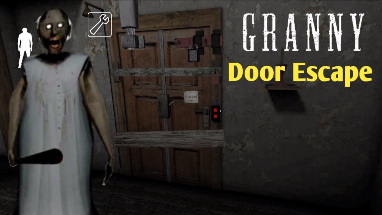 GRANNY DOOR ESCAPE | GRANNY CHAPTER 1| HORROR GAMEPLAY | GRANNY - YouTube