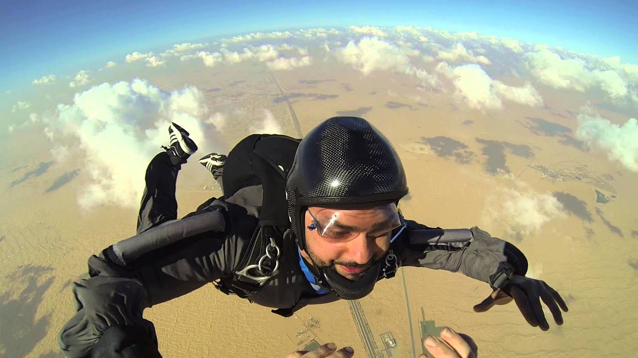 Skydive Dubai - CAT H - Swoop to dock Practice - Dive exit by Fadi Younes - Try 1