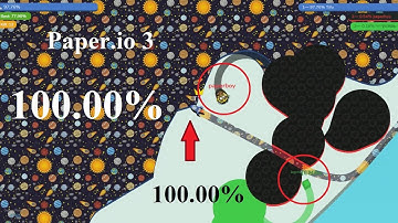 Paper.io 3 Map Control: 100.00% [World Epic]