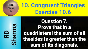 Prove that in a quadrilateral the sum of all the sides is greater than the sum of its diagonals.