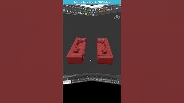 Mirror Function in 3ds Max: Two Methods #shorts #3dsmax #mirror