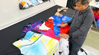 How It's Made Dry Fit Tshirts. Process of Printing and Making Sport Jerseys.