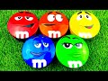 Satisfying ASMR | Rainbow Skittles and Relaxing ASMR M&amp;M's Candies Unboxing from Colorful Containers