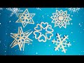 5 КРАСИВЫХ СНЕЖИНОК из бумаги ДЛЯ ВАС  5 BEAUTIFUL paper snowflakes FOR YOU