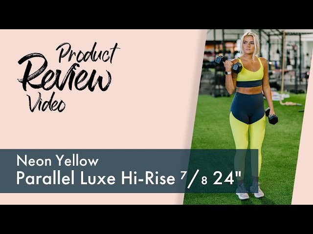 Neon Yellow Parallel Luxe Hi-Rise 7/8 24 #1393 & Storm #1394