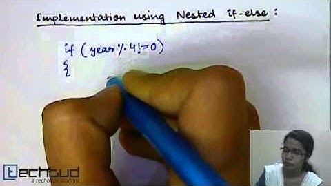 Programming Language: Nested if-else
