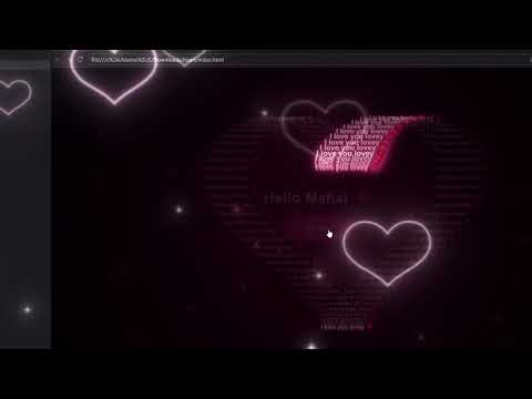 I Love You, Lovey ❤️ | Romantic HTML, CSS & JavaScript Animation | Source Code