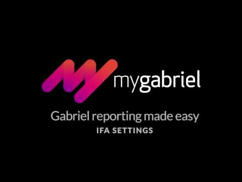 Gabriel reporting - Getting Started - IFA settings