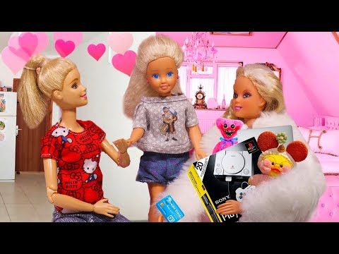 Видео: Бедная или богатая: какую маму выберет Даша - сериал с куклами Мама Барби от Бетти Паппет