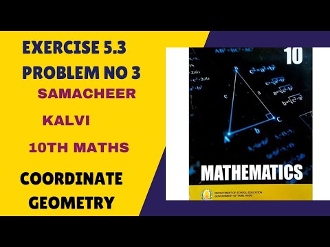Exercise 5.3 Problem No 3 Coordinate Geometry Samacher kalvi - YouTube