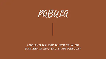 Pabula - Kung Bakit Maliit ang Baywang ng Putakti