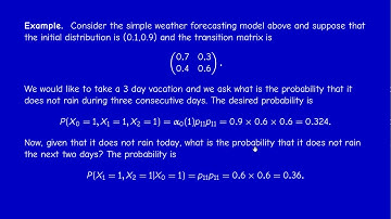 Math414 - Stochastic Processes - Section 1.1 - Part 2 - Some properties of Markov chains