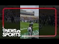 Deion Sanders’ Colorado Buffaloes warm up before rainy Black and Gold spring game 2024