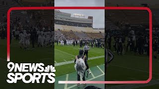Deion Sanders’ Colorado Buffaloes warm up before rainy Black and Gold spring game 2024