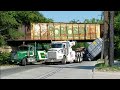 Heavy Recovery Truck Vs Train Bridge Kearny NJ Bergen Ave 7-2-18