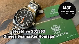 Steeldive Amazing SD1963 Omega Seamaster Homage #aliexpress #aliexpressinfluencerprogram